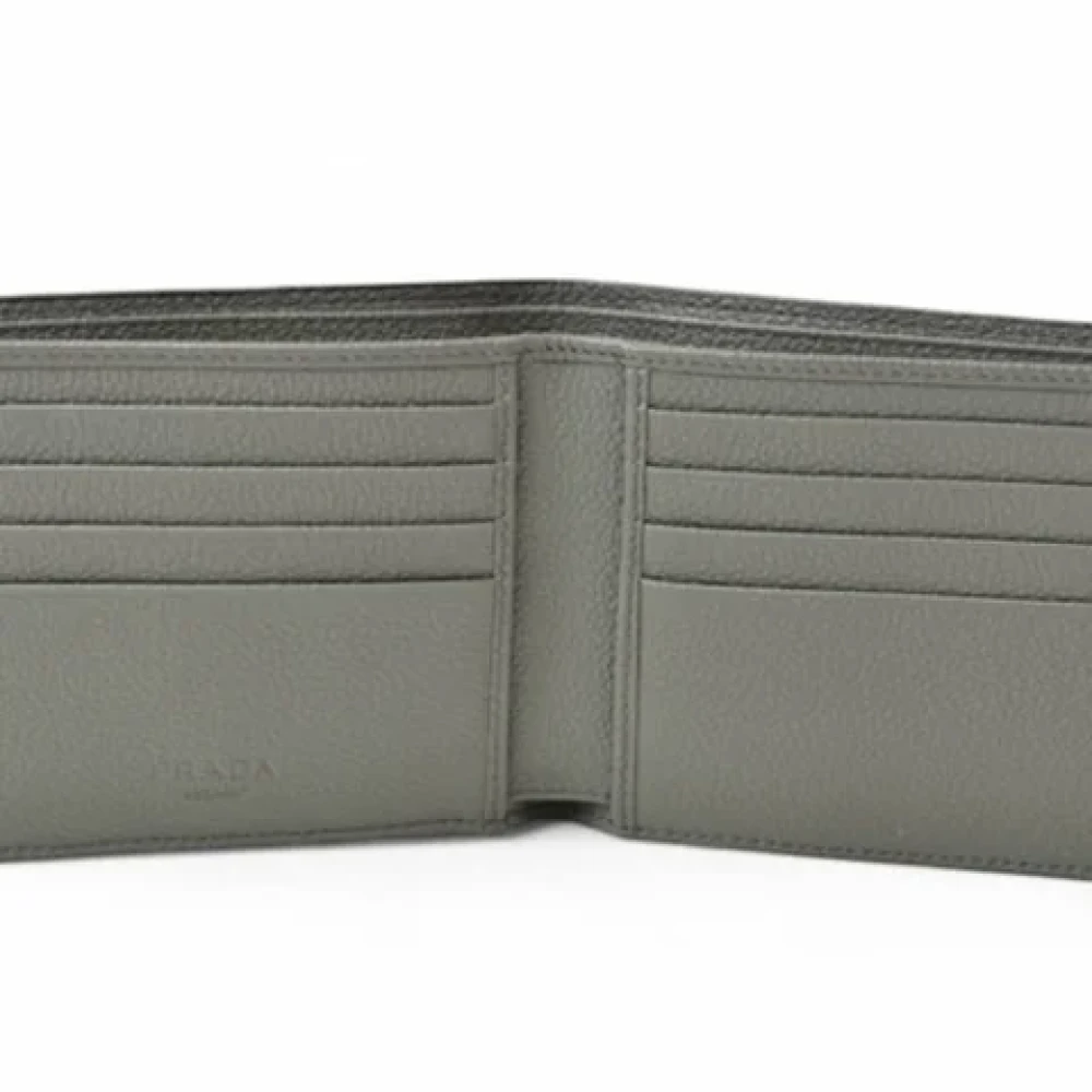 Prada Vintage Pre-owned Leather wallets Black Heren