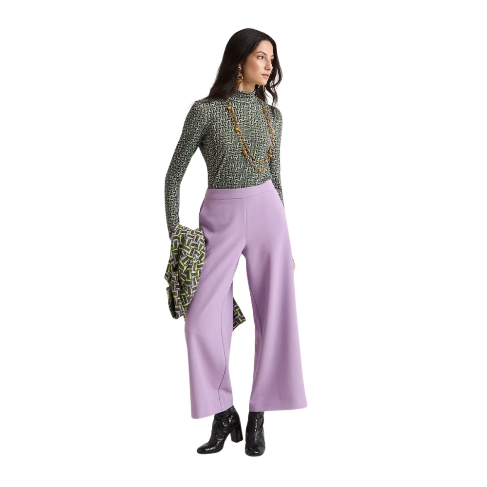 Maliparmi Femme Violet Pantalons, Taille: 44 Fr Pantalon Cady