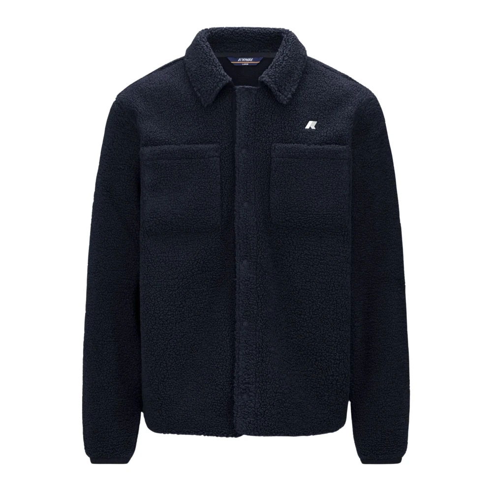 K-Way Uomo Nero - Camicia Giacca Sherpa Polar - Jackets - L