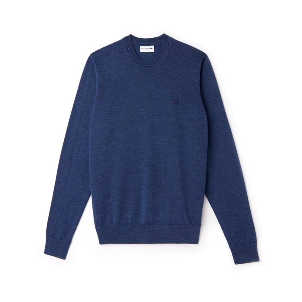 Lacoste Men's Blue Sweater, Crew Neck, Melange