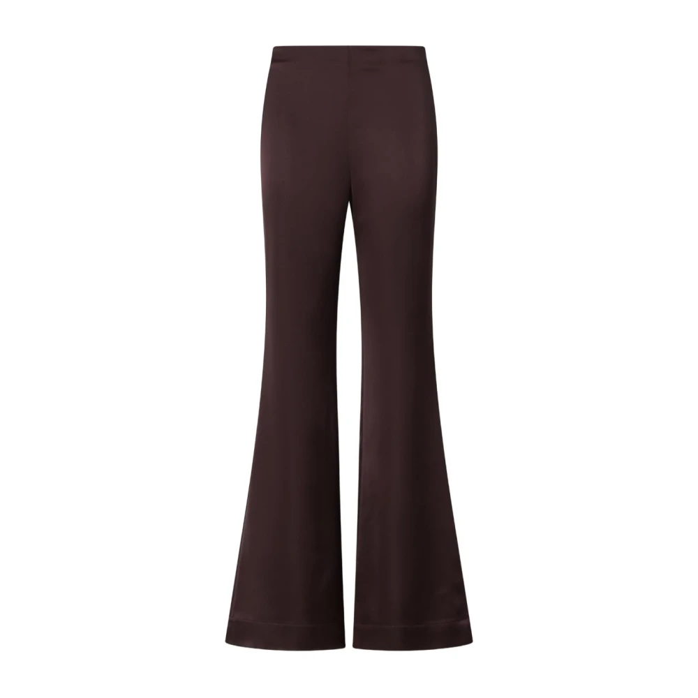 Pinko Women's Red Wide Trousers, S, Fla Hem Straight-Leg Trousers