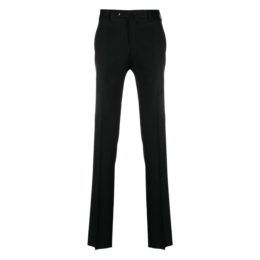 PT Torino Wollen broek met zakken en elastaan Black Heren