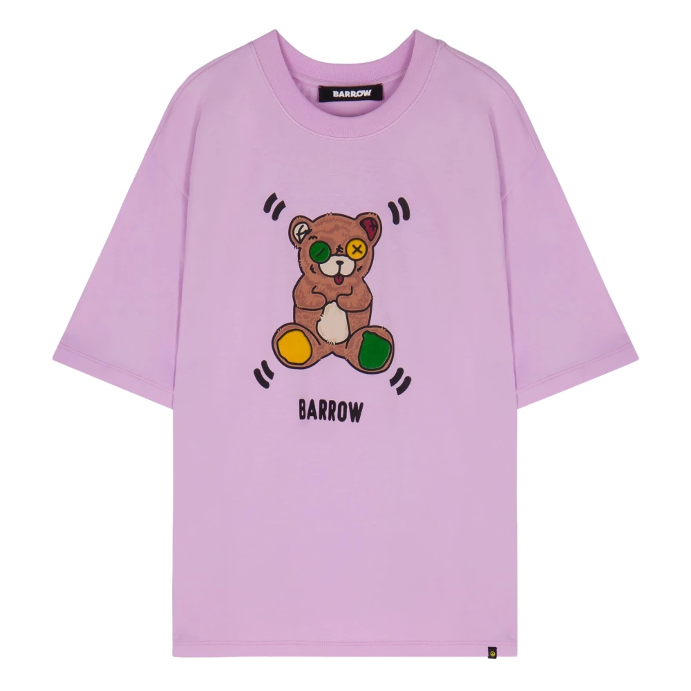 Barrow T-shirt met print Purple Unisex