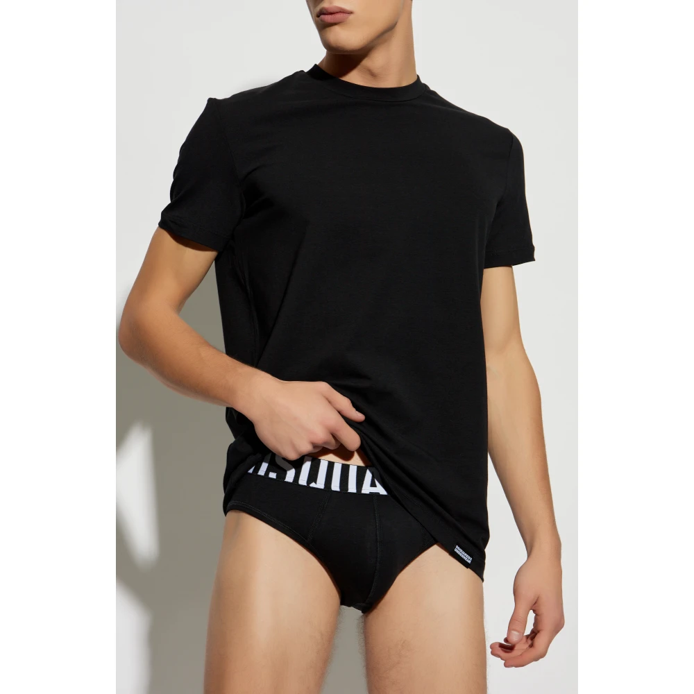Dsquared2 T-shirt uit de ondergoedlijn Black Heren