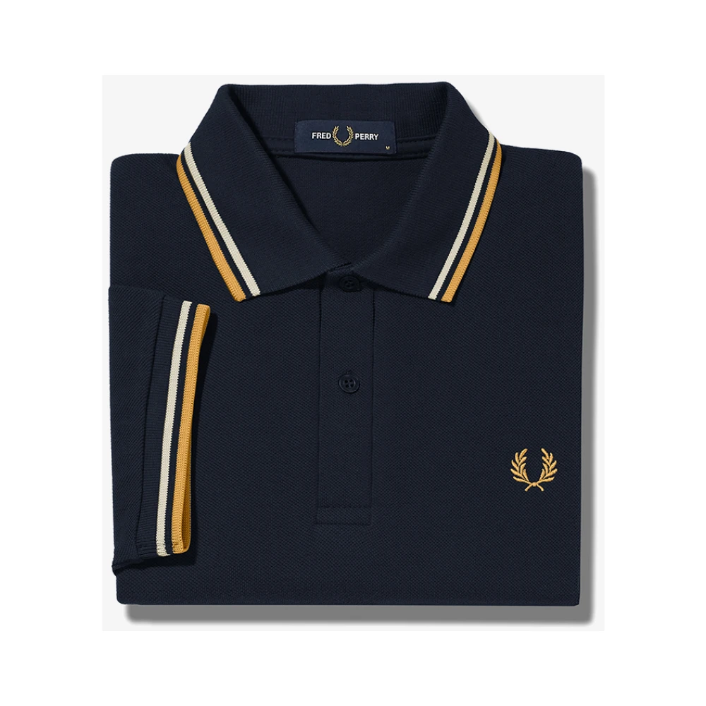 Fred Perry Polo Shirts Blue Heren