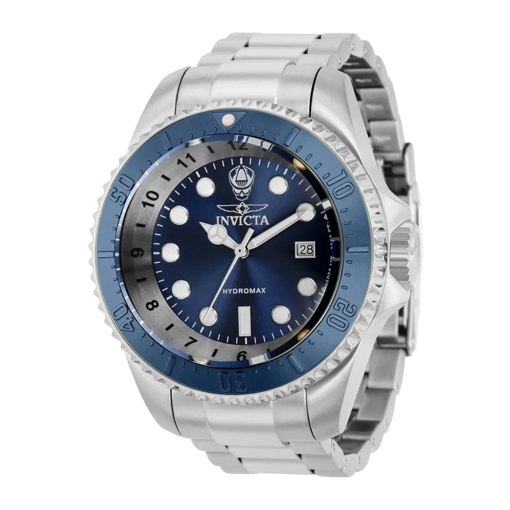 Invicta Watches Hydromax Kvartsur - Blå Skiva Gray, Herr