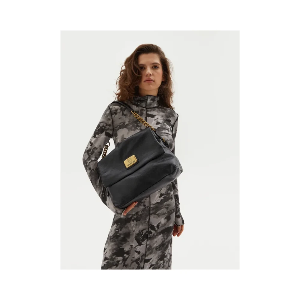 Love Moschino Schoudertas Array Groot Black Dames