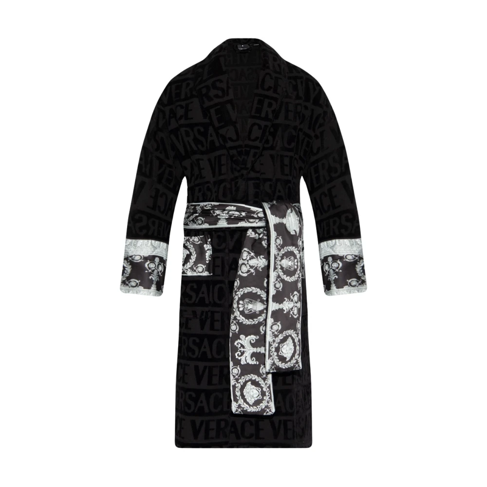 Versace Hombre Negro Pijama, Talla: Xl
