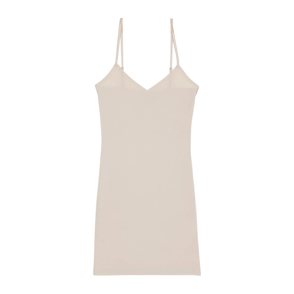Patrizia Pepe Beige Elegant Slip Klänning