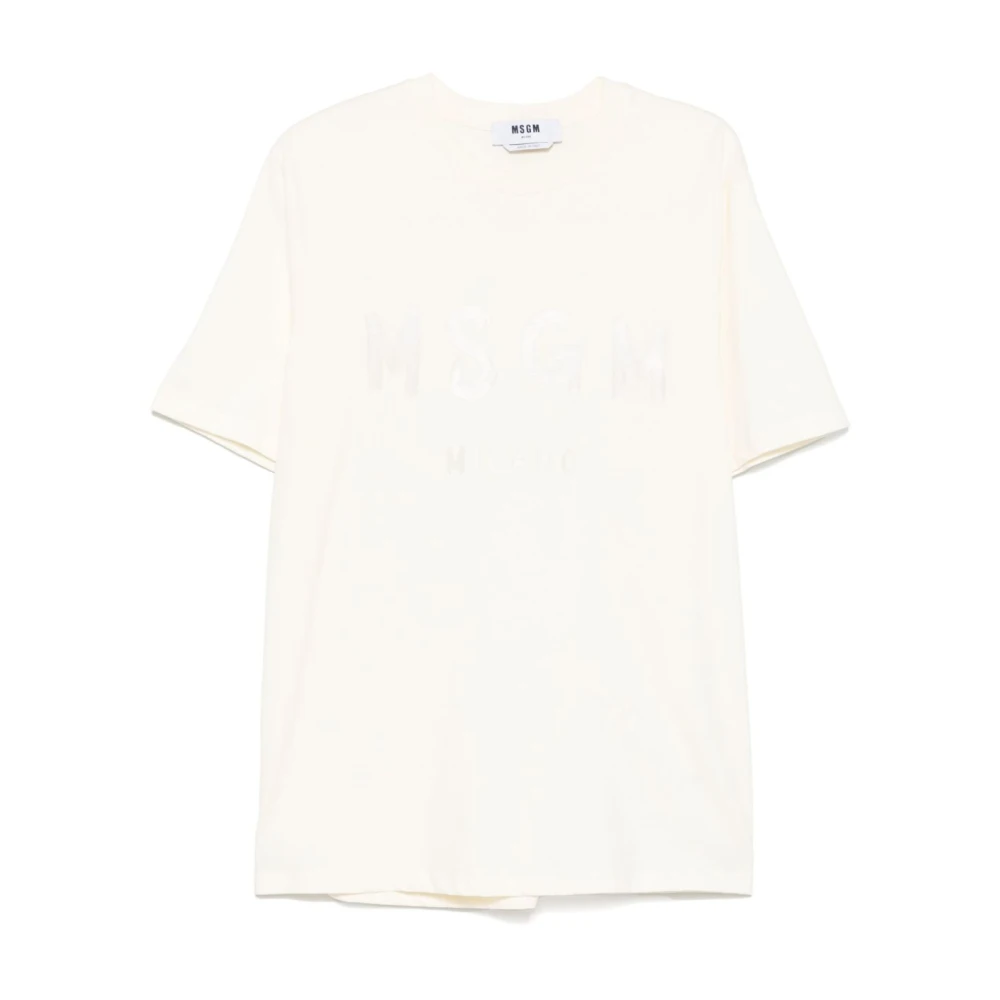 Msgm - Tops > T-Shirts - White - Msgm - Modalova