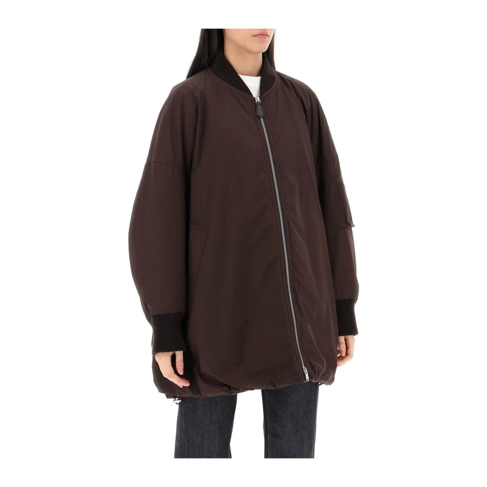 Jil Sander Stijlvolle jas voor mannen en vrouwen Brown Dames