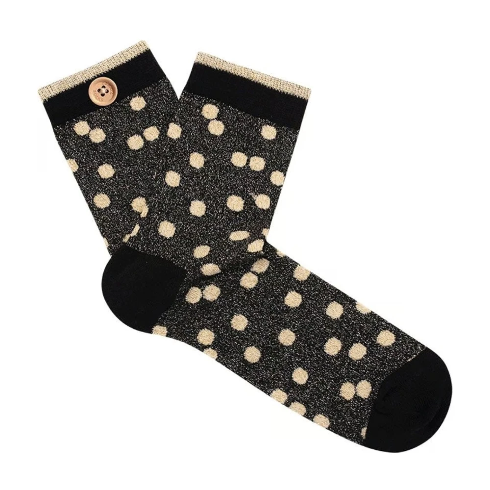 Cabaia Middernacht Klassieke Sokken Viooltjes Multicolor Dames