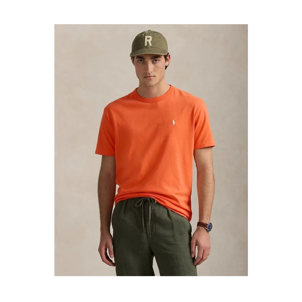 Polo Ralph Lauren Oranje Katoenen T-shirt Regular Fit Orange Heren