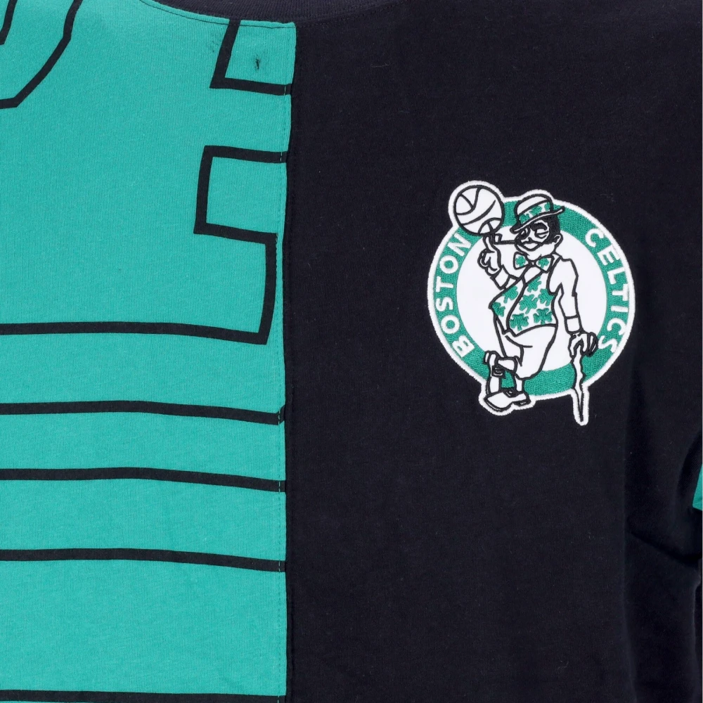 Mitchell & Ness Boston Celtics NBA Tee Hardwood Classics Blue Heren