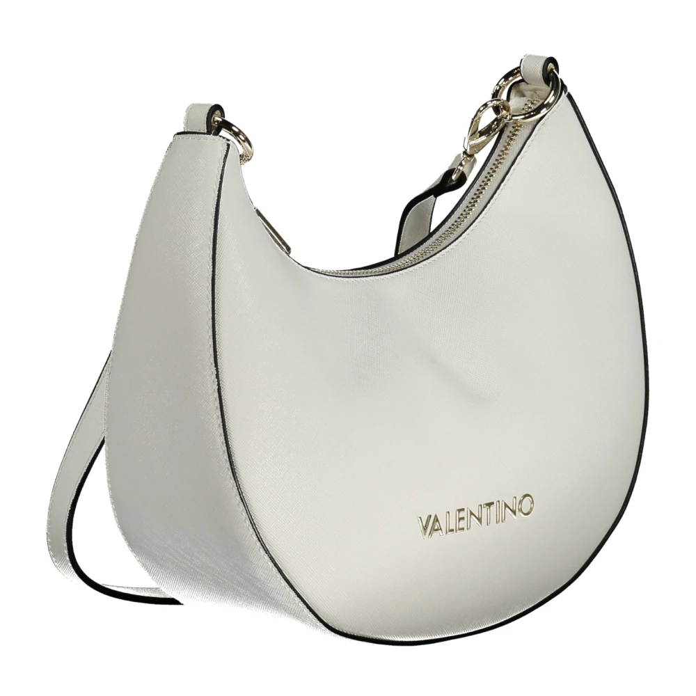 Valentino by Mario Valentino Witte Schoudertas met Afneembare Ketting White Dames
