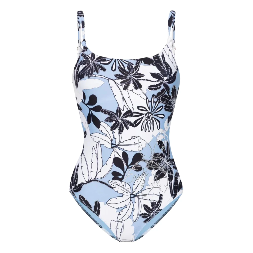 Twinset Bloemenprint Strass Versierde Badpak Multicolor Dames