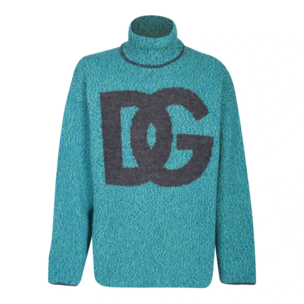 Dolce & Gabbana Men's Green Jersey With Logo