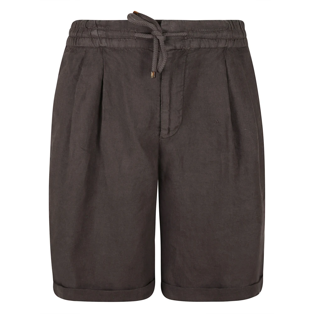 BRUNELLO CUCINELLI Koffie Bermuda Shorts Brown Heren