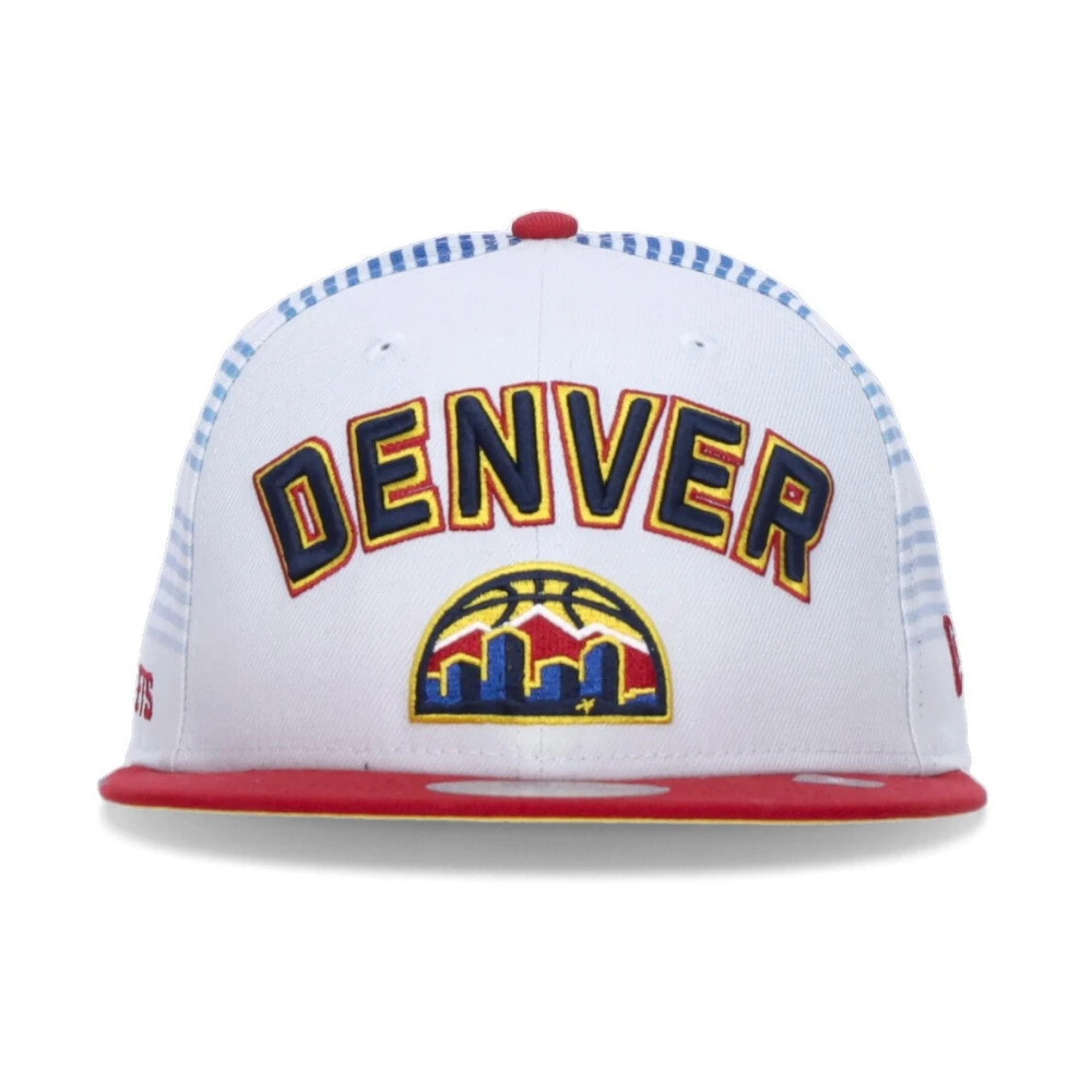 new era Denver Nuggets Platte Klep Pet White Heren