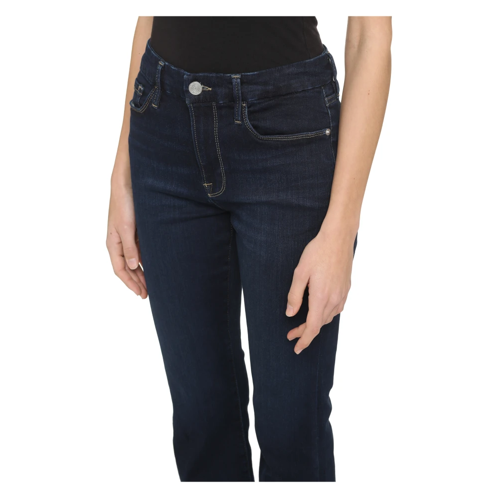 Frame Mini Boot-Cut Jeans met Contraststiksels Blue Dames