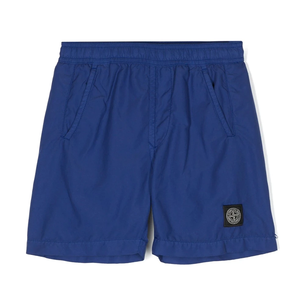 Stone Island Boys Blue Swimming Trunks - Kids Swimming Trunks - 8 Y - Kids