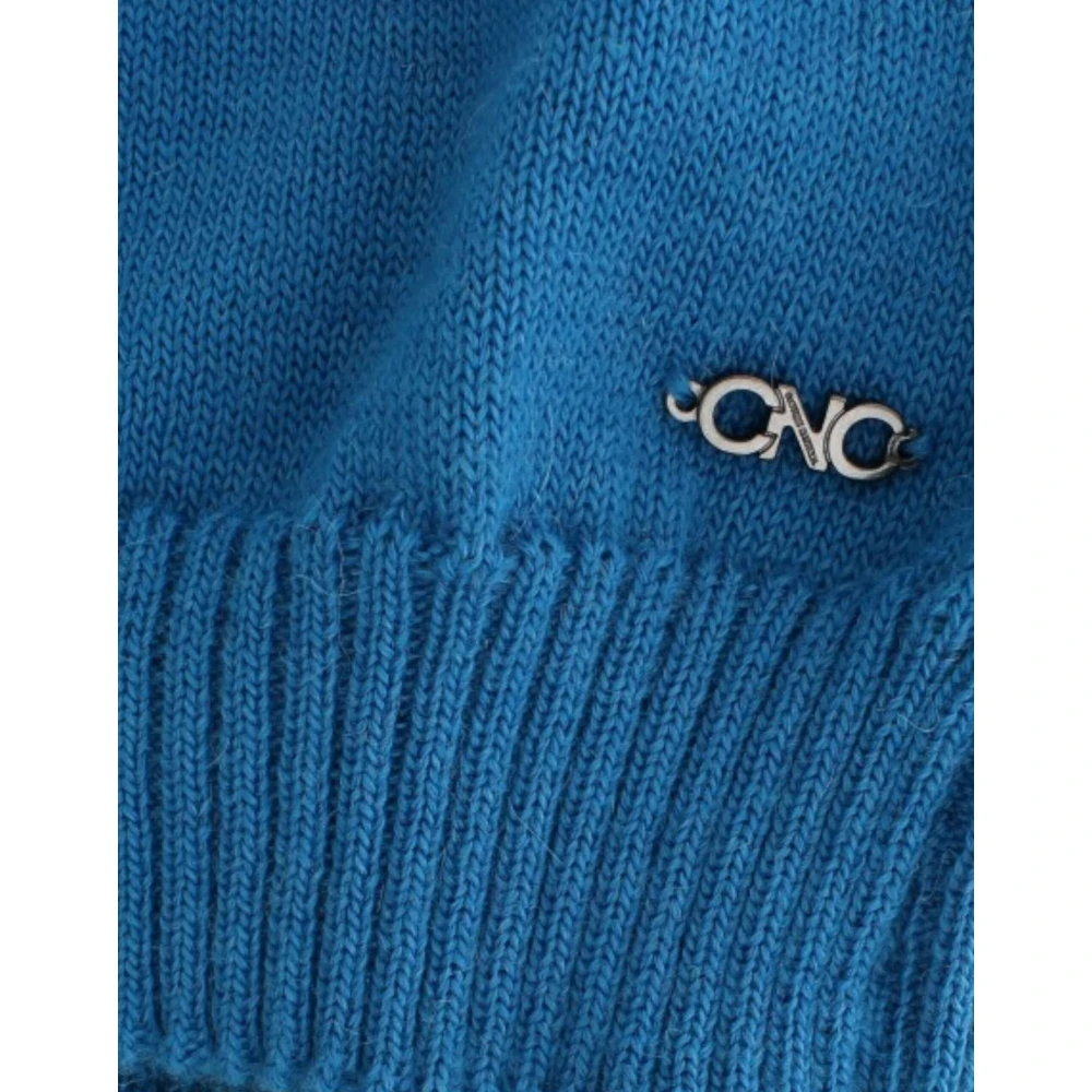Costume National Blauwe Gebreide Trui met Ronde Hals Blue Dames