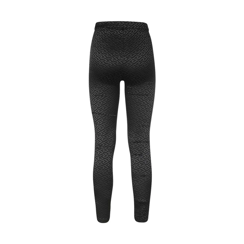 Versace Gedrukte leggings met All Over Print Black Dames