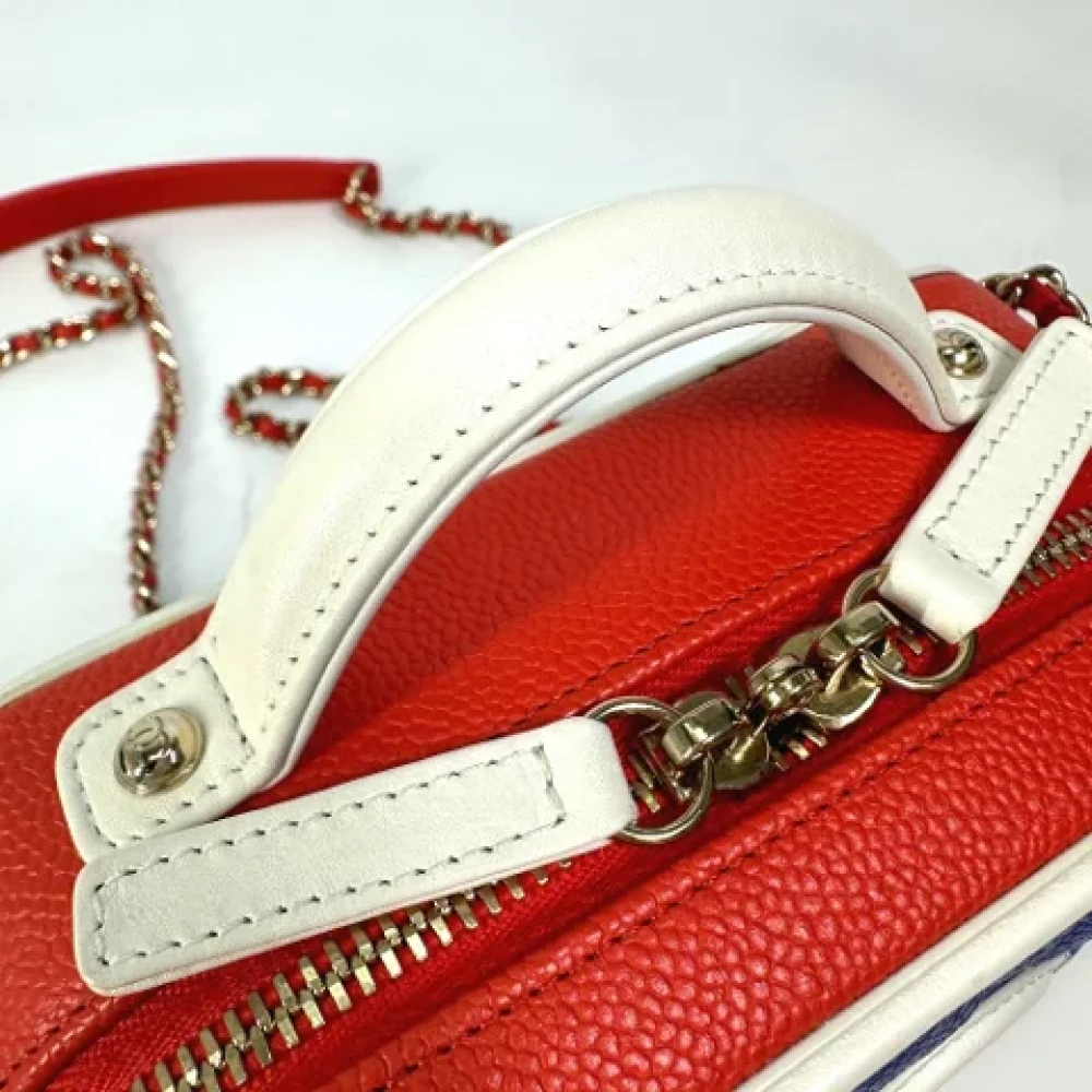 Chanel Vintage Pre-owned Leather chanel-bags Blue Dames