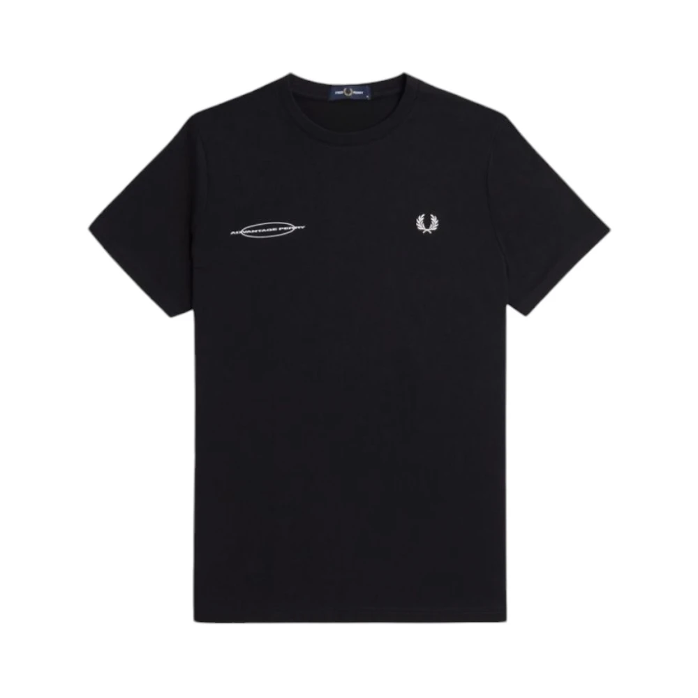 Fred Perry Casual Katoenen T-shirt voor Dagelijks Gebruik Black Heren