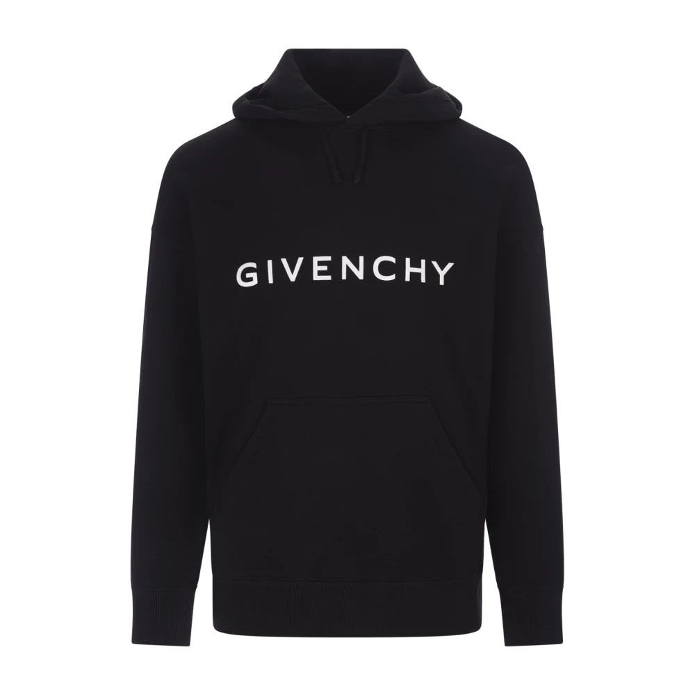 Givenchy Zwarte Archetype Hoodie Sweater Black Heren