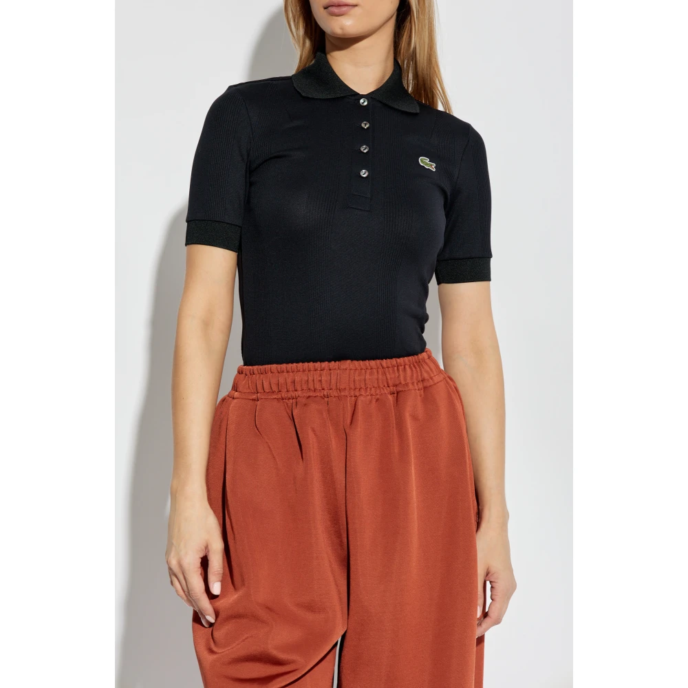 Lacoste Polo met logo Black Dames