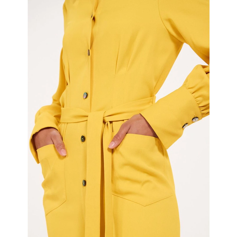 Ines De La Fressange Paris Rosabella Oker Overhemdjurk Yellow Dames