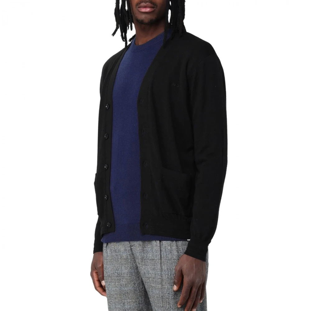 Liu Jo Zwarte Gebreide Cardigan Black Heren