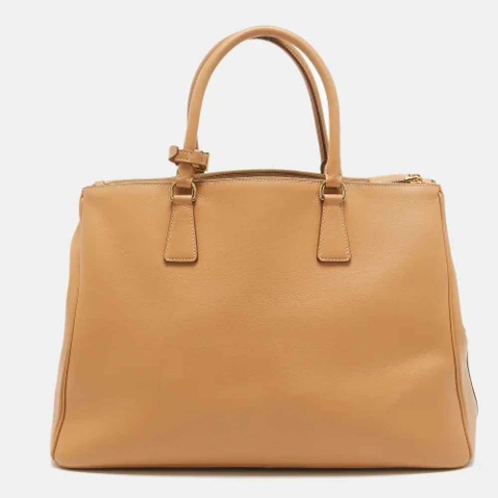 Prada Vintage Pre-owned Leather prada-bags Brown Dames
