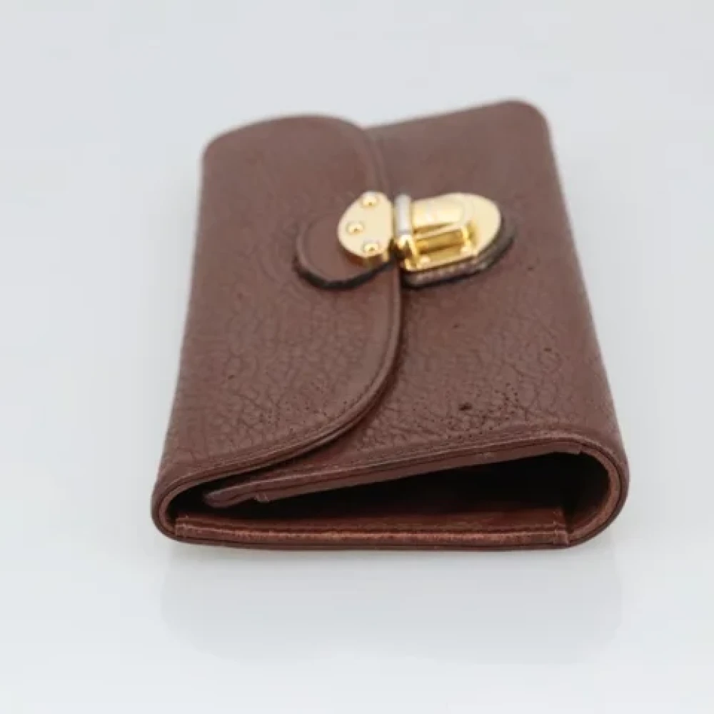 Louis Vuitton Vintage Pre-owned Leather wallets Brown Dames