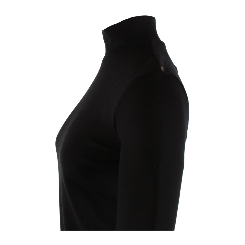 SPORTMAX Zwarte Wollen Jurk Black Dames