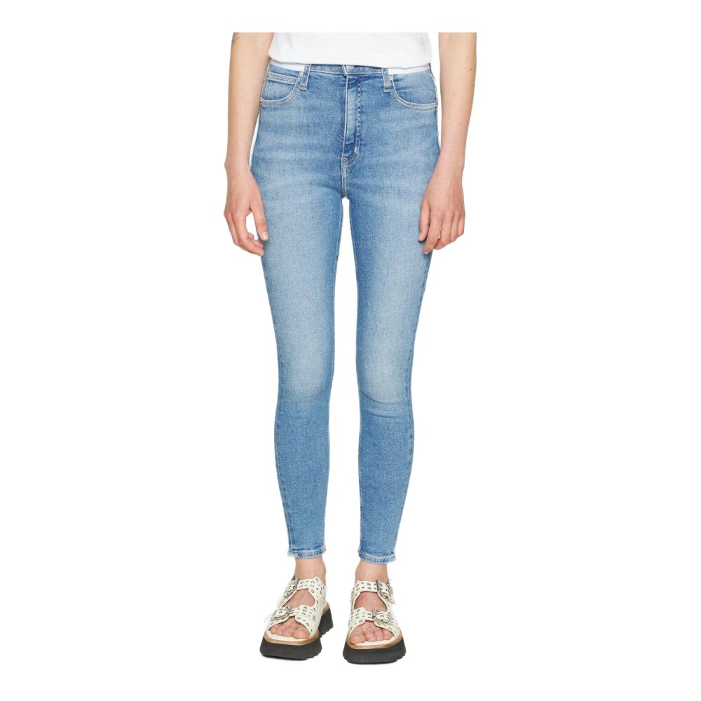 Blue hot sale plain jeans