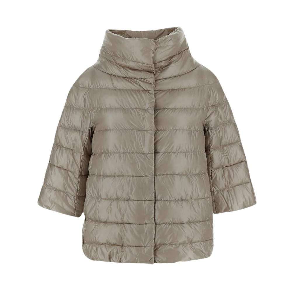 Herno Nylon Gevoerde Jas Beige Dames