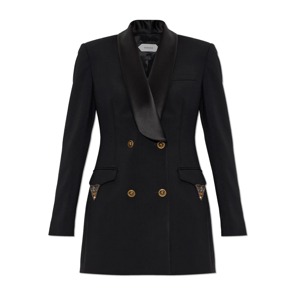 Versace Donna Nero - Blazer In Lana - Jackets - M