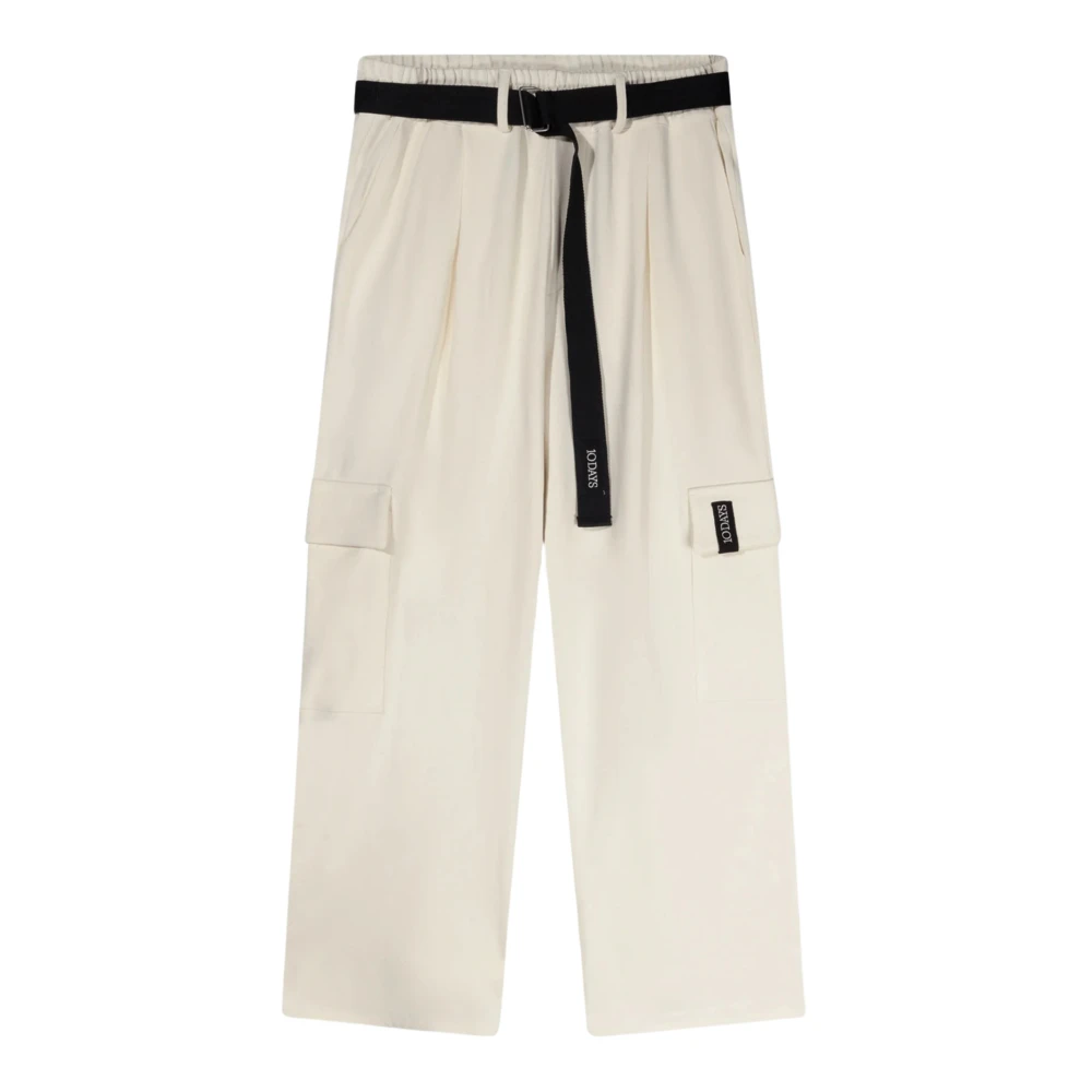 10Days Cargo Loose Fit Biologische Katoenen Broek Beige Dames