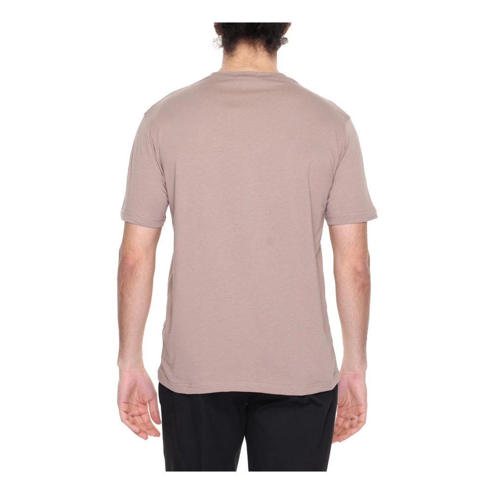 Gianni Lupo Bruin Katoenen Ronde Hals T-shirt Brown Heren