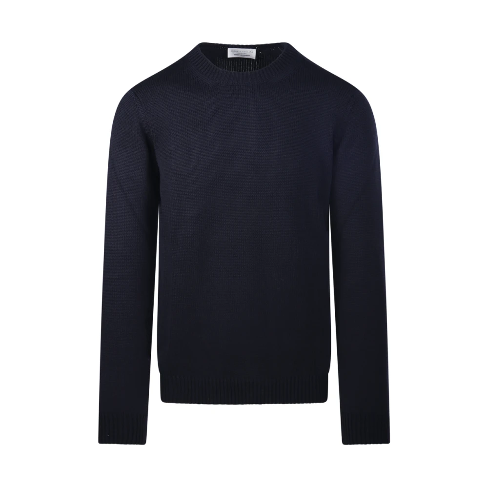 Roberto Collina Blue Round-Neck Knitwear, Male, Xl, Round Neck Jumper