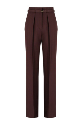 pantalon-en-laine-cacao-avec-ceinture