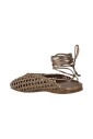 mules-en-cuir-a-effet-filet-avec-ruban