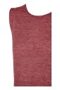 gilet-en-maille-de-lin-rouge-fonce