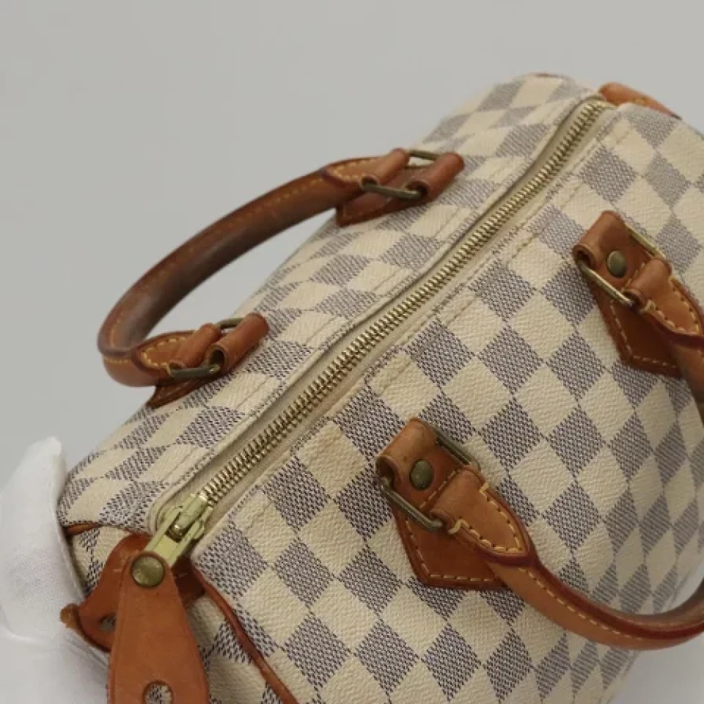 Louis Vuitton Vintage Pre-owned Canvas handbags White Dames