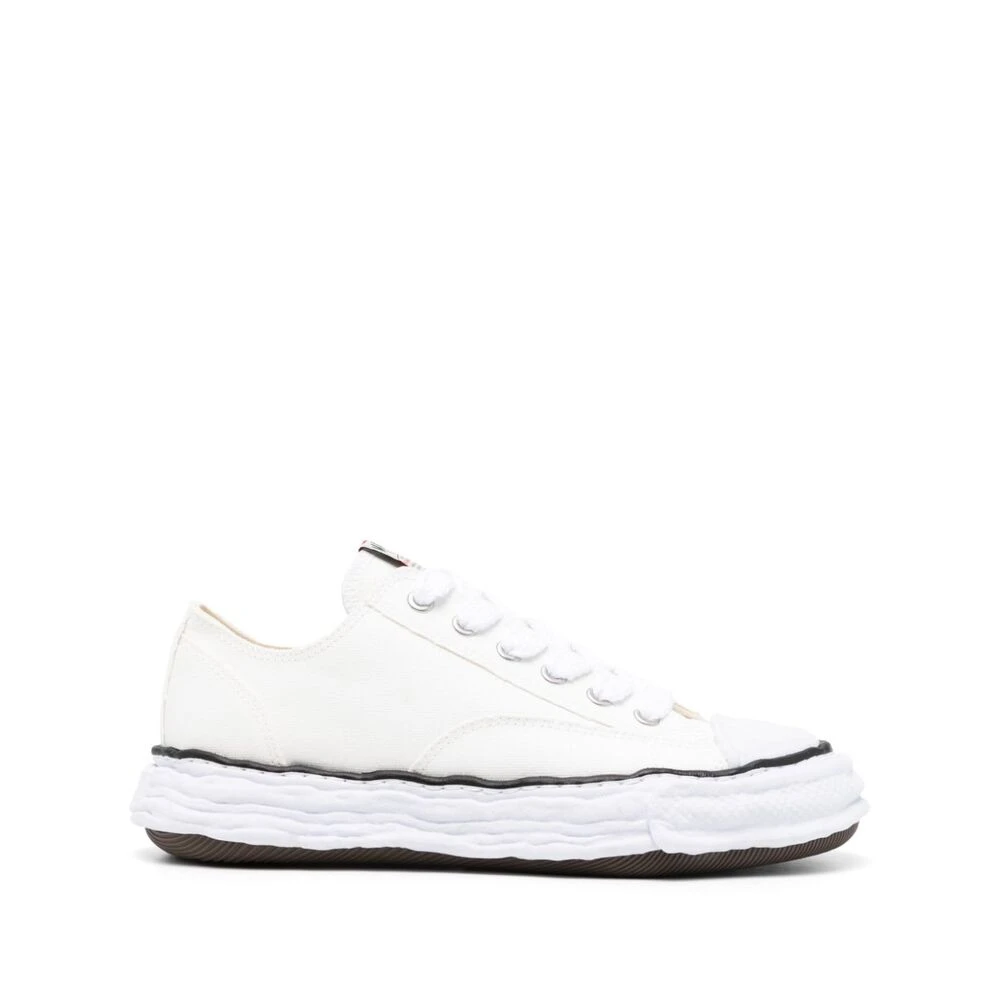 Mihara Yasuhiro Canvas Sneakers met Chunky Rubberen Zool Heren Schoenen Wit