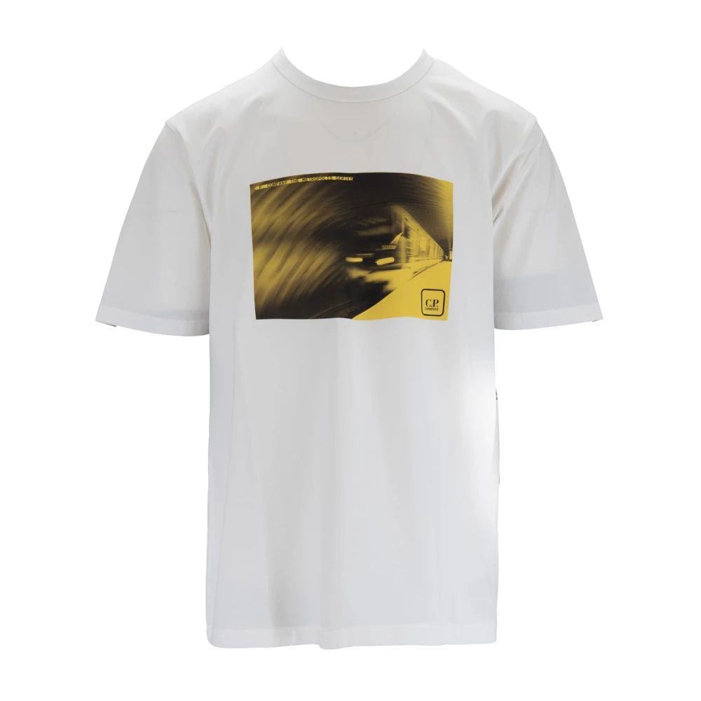 C.P. Company Grafische Print Katoenen T-shirt White Heren