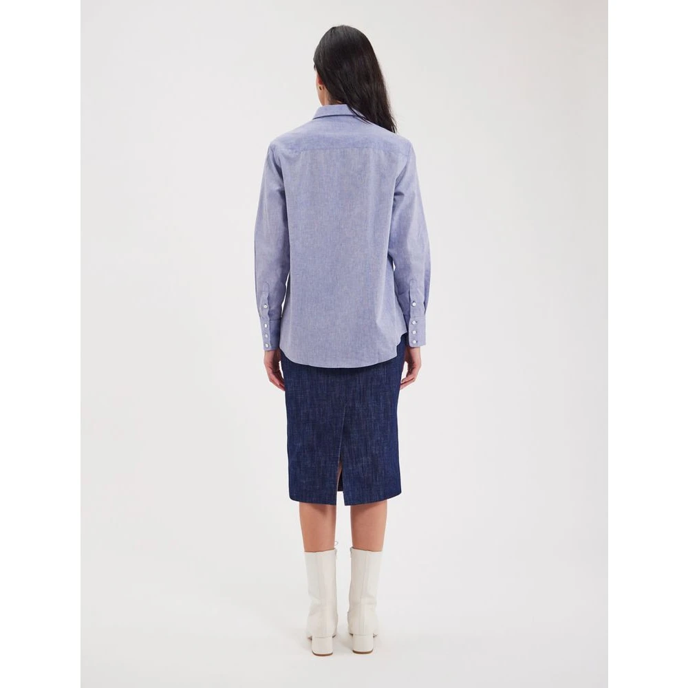 Ines De La Fressange Paris Blouses & Shirts Blue Dames