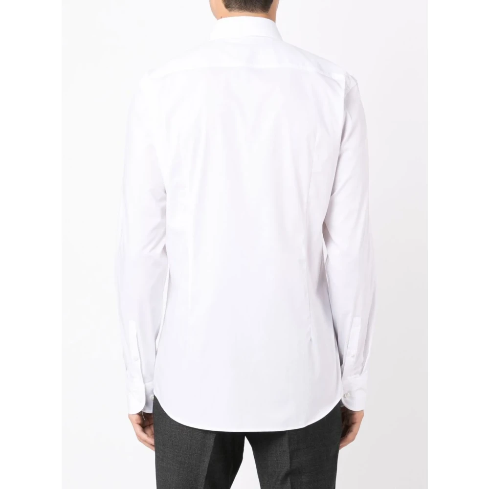 Hugo Boss Slim Fit Stretch Poplin Overhemd White Heren